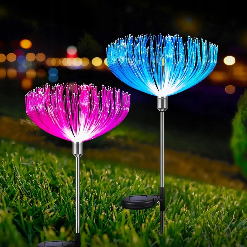 Декоративная садовая лампа SuperLED 2шт – деревце с RGB-подсветкой - Фото 8