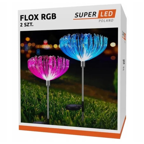 Декоративна садова лампа SuperLED 2шт - деревце з RGB-підсвіткою -
                                                        Фото 2