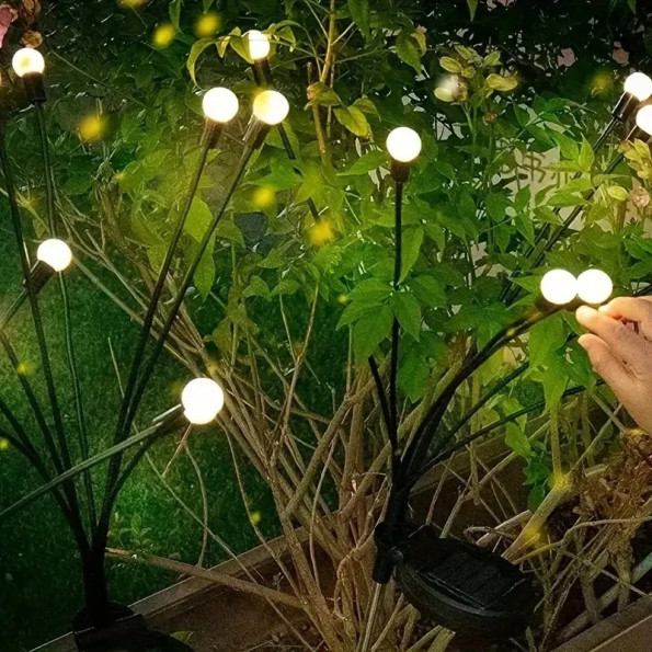 Садовая солнечная LED лампа SuperLED «Дерево» с датчиком сумерек, набор 2шт -
                                                        Фото 5