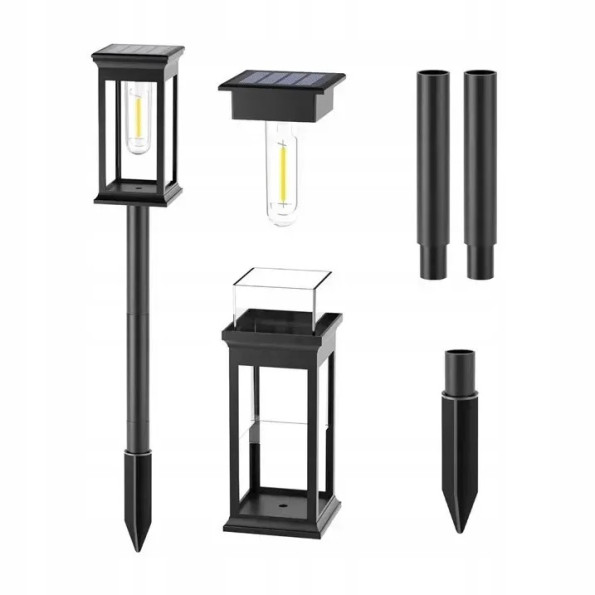 Набір сонячних ламп LED на ніжці для освітлення стежок -
                                                        Фото 6