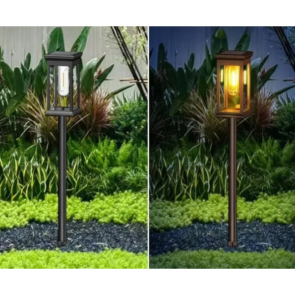 Набір сонячних ламп LED на ніжці для освітлення стежок -
                                                        Фото 9