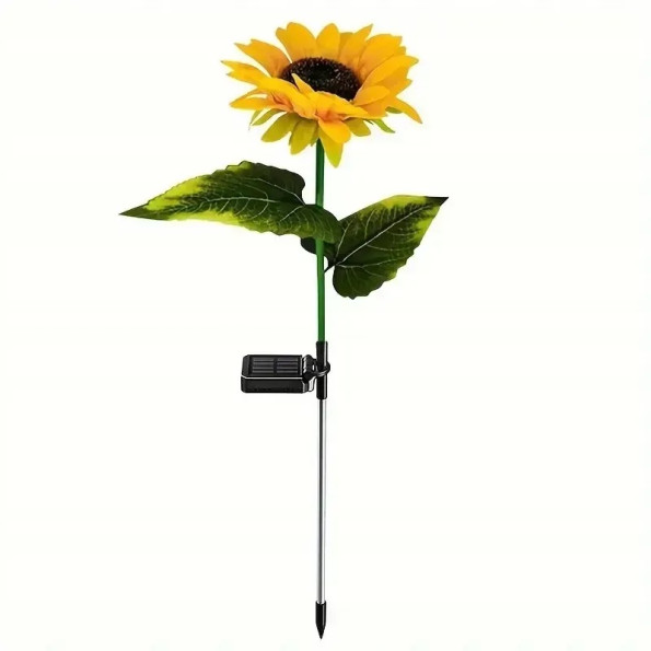 Декоративная садовая лампа «Подсолнух» на солнечной батарее -
                                                        Фото 3