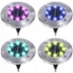 Лампа солнечная садовая RGB уличная в землю убивной диск LED светильник SuperLED, 4шт -
                                                        Фото 1