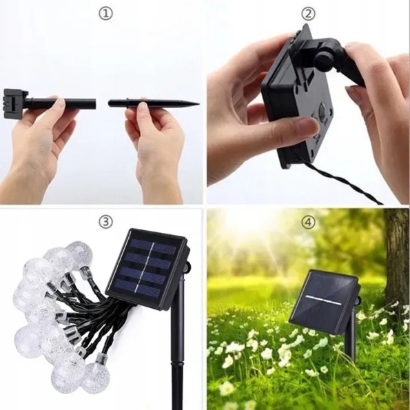 Солнечная гирлянда 30 шариков -
                                                        Фото 3