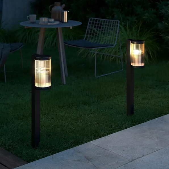Світильник садовий на сонячній батареї, набір 4шт, SuperLED, ліхтар філаментний, наземний -
                                                        Фото 5