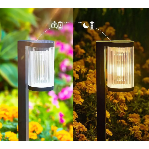 Світильник садовий на сонячній батареї, набір 4шт, SuperLED, ліхтар філаментний, наземний -
                                                        Фото 6