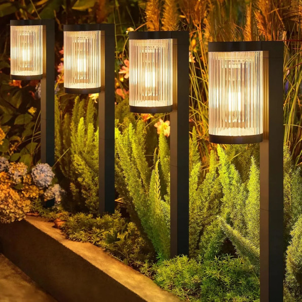 Світильник садовий на сонячній батареї, набір 4шт, SuperLED, ліхтар філаментний, наземний -
                                                        Фото 9