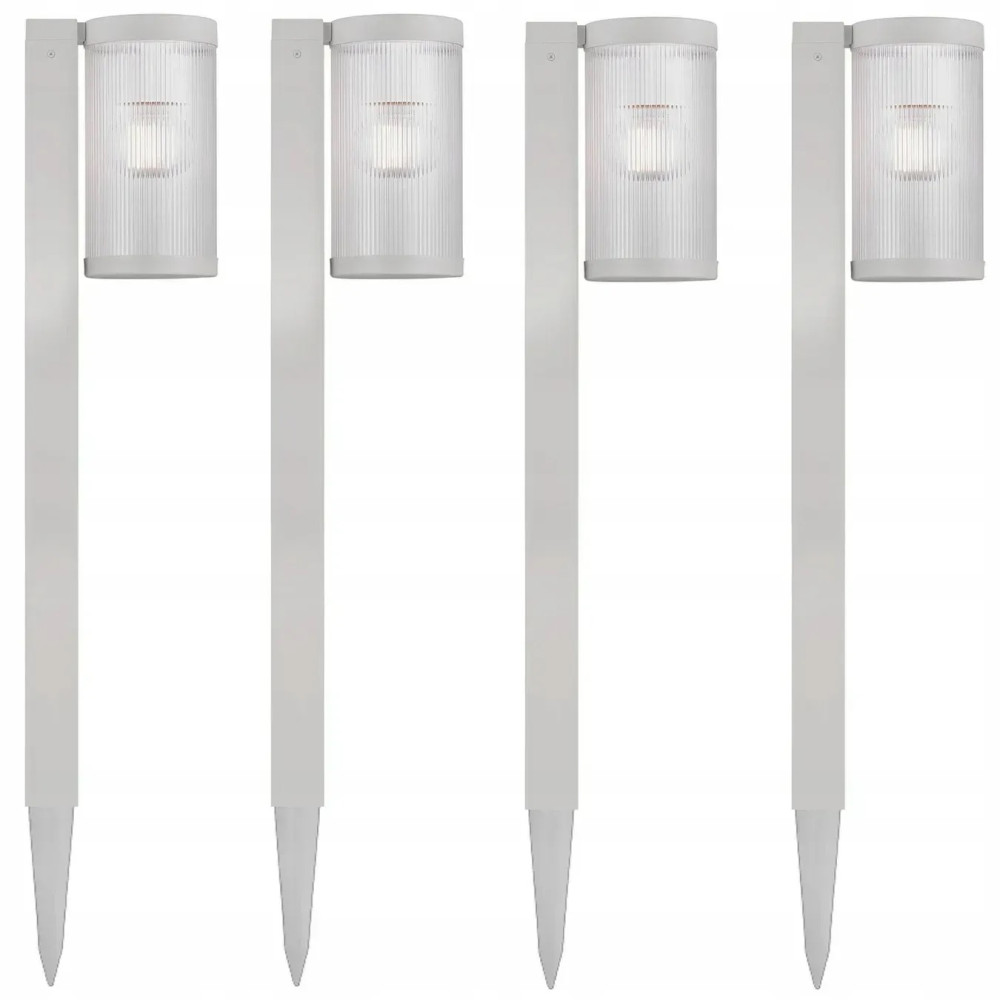 Светильник садовый на солнечной батарее белый, набор 4шт, SuperLED, фонарь филаментный, наземный - Фото 2