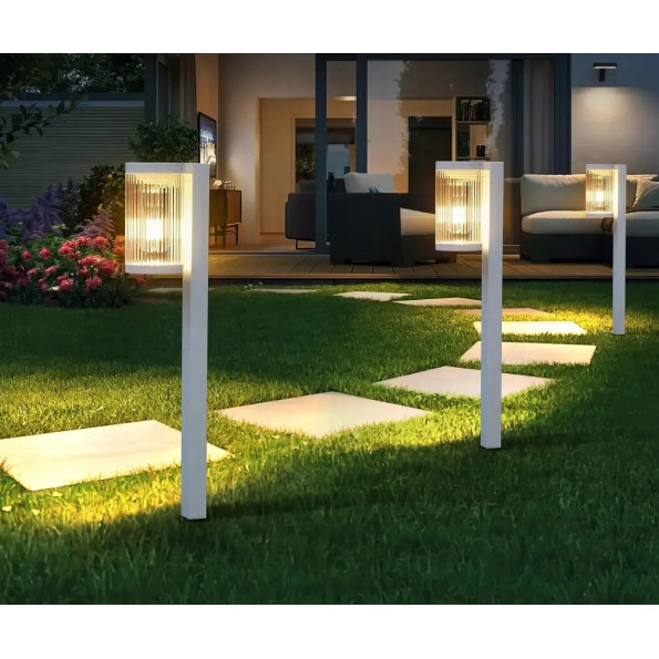 Світильник садовий на сонячній батареї білий, набір 4шт, SuperLED, ліхтар філаментний, наземний -
                                                        Фото 4