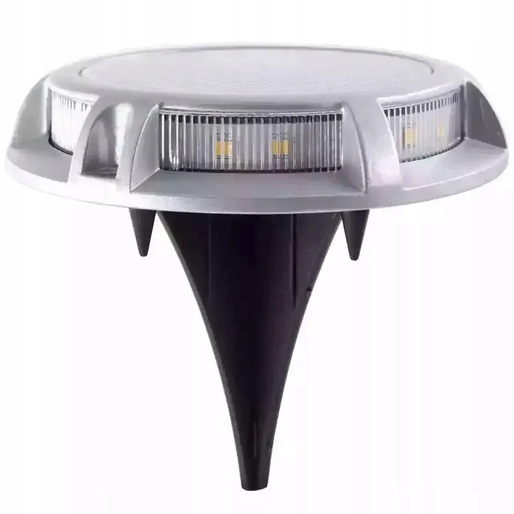 Комплект солнечных садовых светильников SuperLED Premium диск 4шт - Фото 4