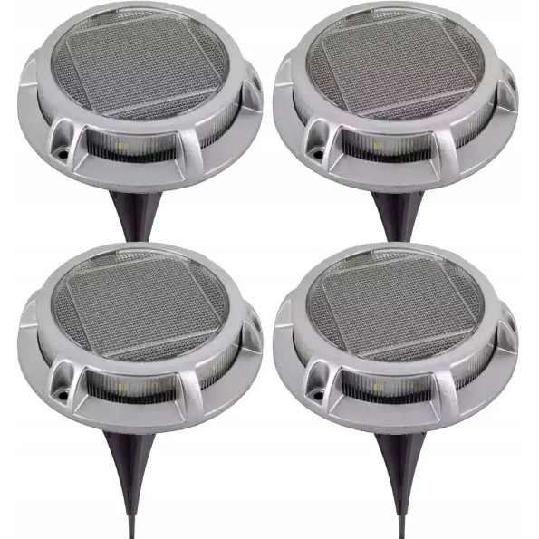 Комплект сонячних садових світильників SuperLED Premium диск 4шт -
                                                        Фото 3