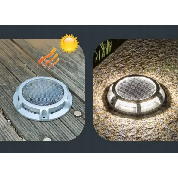 Комплект сонячних садових світильників SuperLED Premium диск 4шт -
                                                        Фото 9