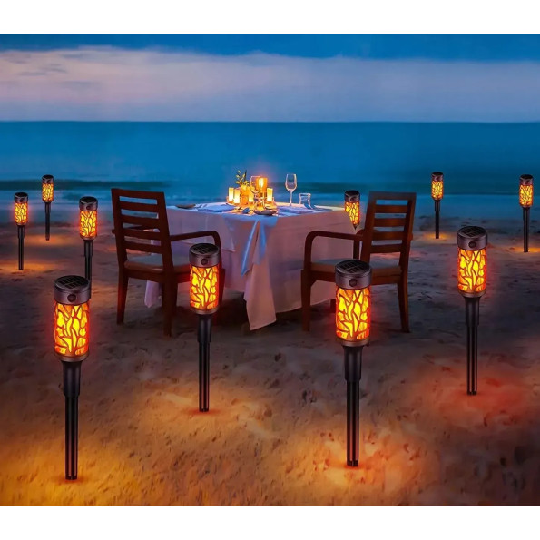 Світильник садовий на сонячній батареї SuperLED з імітацією полум'я, набір 6 шт. -
                                                        Фото 8