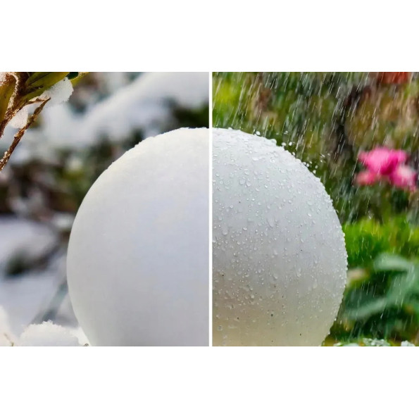 Декоративный садовый светильник шар 25 см -
                                                        Фото 4