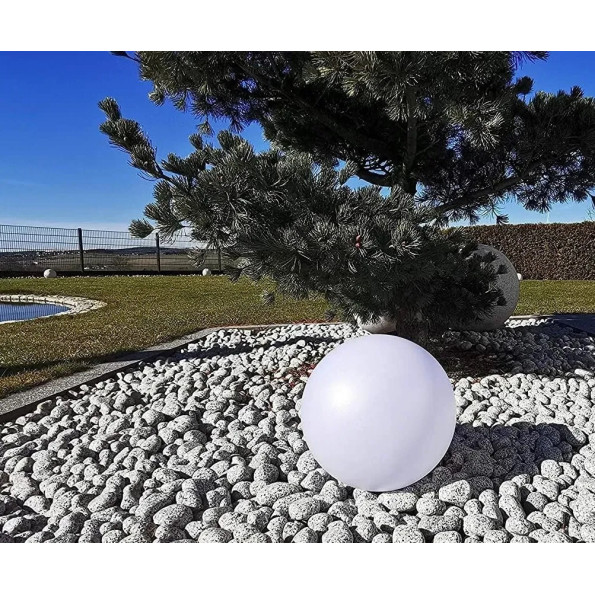 Декоративный садовый светильник шар 25 см -
                                                        Фото 8
