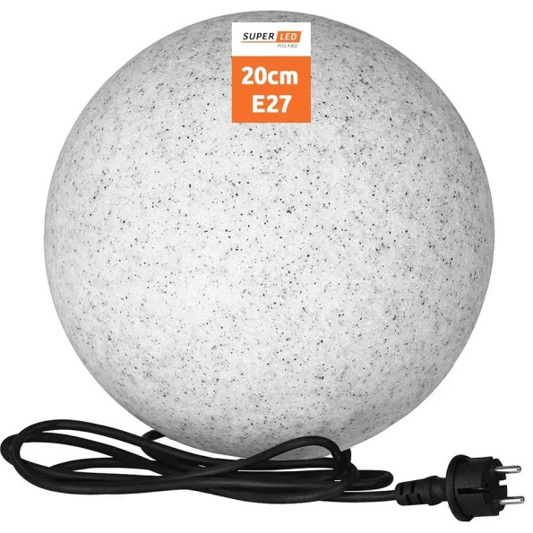 Светильник садовый каменная лампа шар 20 см