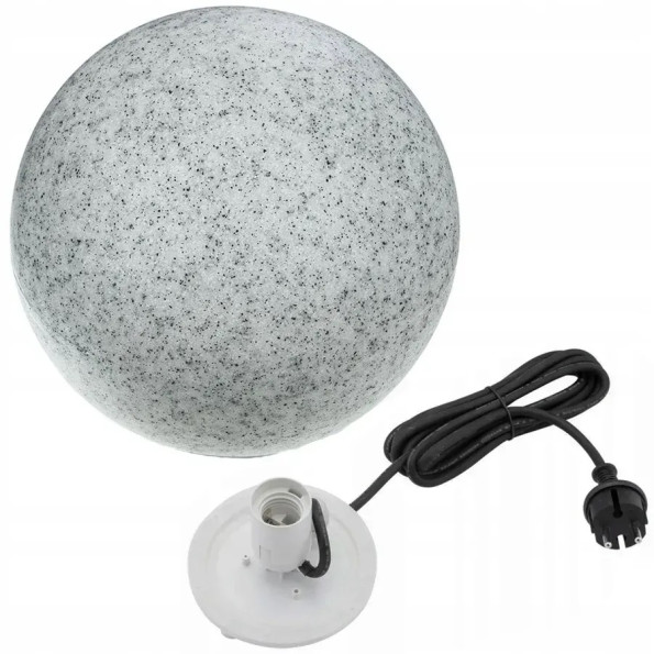 Светильник садовый каменная лампа шар 40 см -
                                                        Фото 6