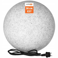 Светильник садовый каменная лампа шар 30 см