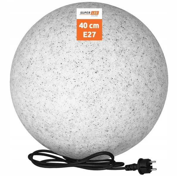 Светильник садовый каменная лампа шар 40 см