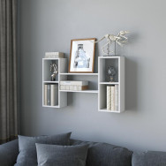 Полка на стену для книг на 5 ячеек из ЛДСП Полка на стену для книг на 5 ячеек из ЛДСП