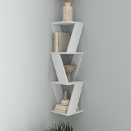 Полка уголвая на стену на 3 ячейки из ЛДСП Полка уголвая на стену на 3 ячейки из ЛДСП