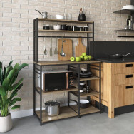 Кухонний стелаж з полицями з ЛДСП и металу аліканте Кухонний стелаж з полицями з ЛДСП и металу аліканте