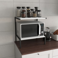 Кухонная подставка для микроволновки и бытовой техники в стиле ЛОФТ белая Кухонная подставка для микроволновки и бытовой техники в стиле ЛОФТ белая