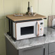 Кухонная подставка для микроволновки и бытовой техники в стиле ЛОФТ 50х36х38 см Дуб Сонома -
                                                        Фото 1