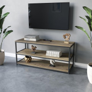 Тумба підставкапід телевізор стилі ЛОФТ с полкой з ЛДСП и металу 120х55х40 см Аліканте Тумба підставкапід телевізор стилі ЛОФТ с полкой з ЛДСП и металу 120х55х40 см Аліканте
