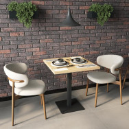 Стол для кафе и ресторанов в стиле ЛОФТ дуб сонома