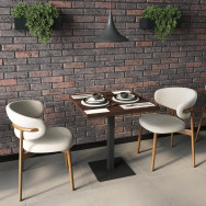 Стол для кафе и ресторанов в стиле ЛОФТ венге темный