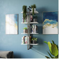Полка на стену в стиле LOFT белый