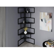 Угловая полка на стену в стиле лофт из ЛДСП черный Угловая полка на стену в стиле лофт из ЛДСП черный