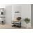 Полка для обуви в стиле ЛОФТ из ЛДСП чернаяс белым