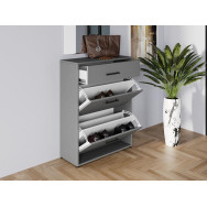 Тумба для взуття на 3 шухляди з ЛДСП антрацит  Тумба для взуття на 3 шухляди з ЛДСП антрацит