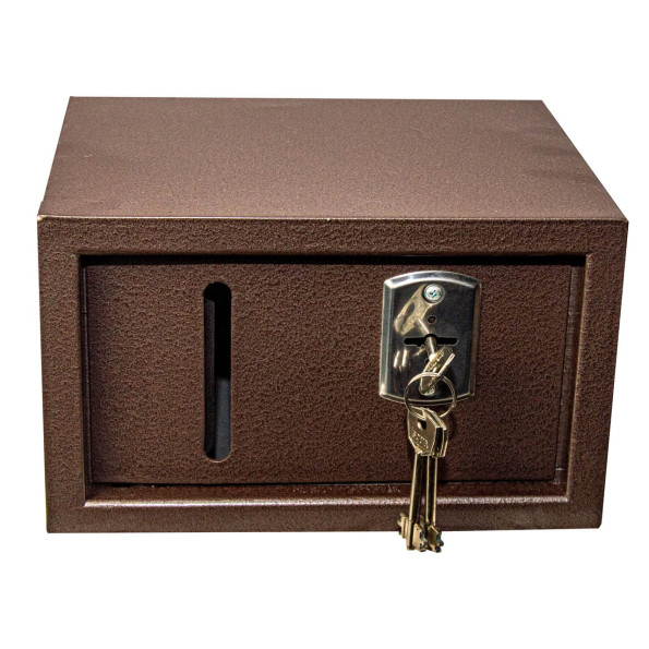 Сейф автомобильный Вояж Коричневый ключевой замок