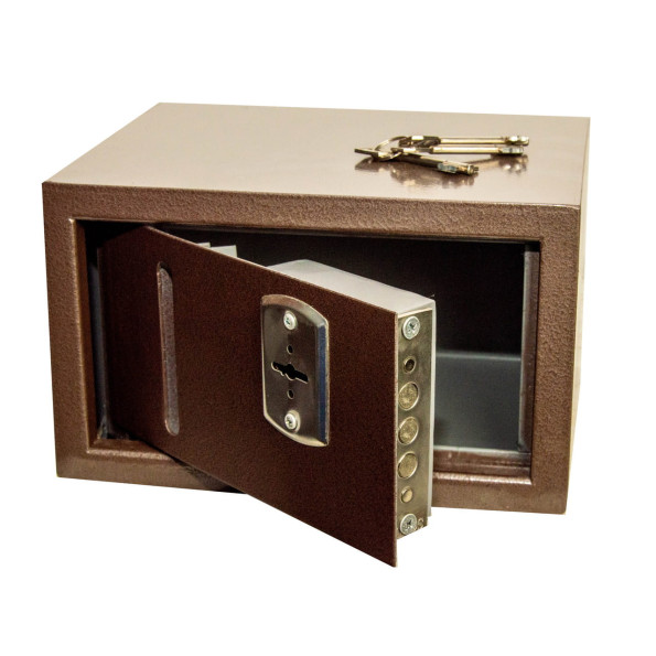 Сейф автомобильный Вояж Коричневый ключевой замок -
                                                        Фото 3