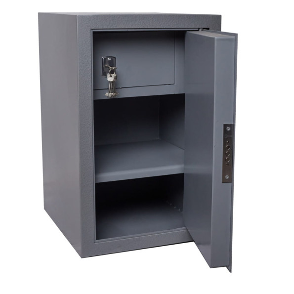 Офисный сейф Клерк 125 Серый -
                                                        Фото 2