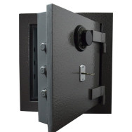 Вогнезломостійкий сейф Фенікс 50 Сірий ключовий та кодовий замки