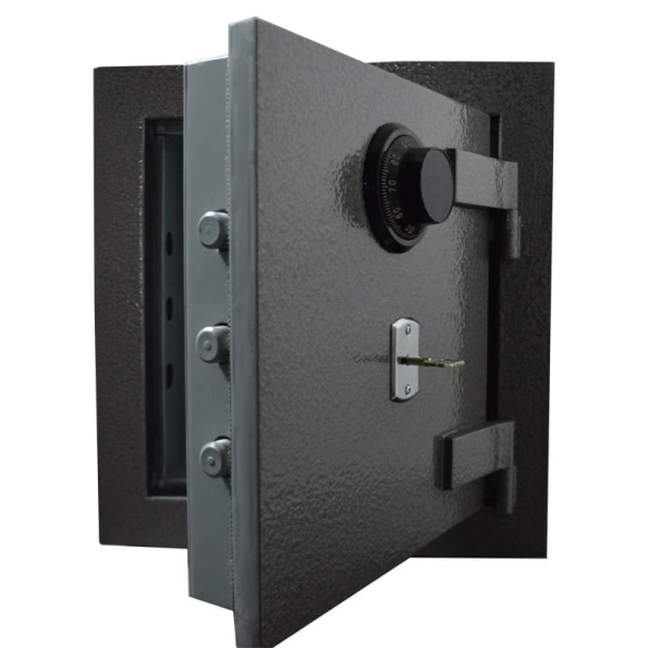 Вогнезломостійкий сейф Фенікс 50 Сірий ключовий та кодовий замки