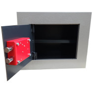 Встраиваемый в стену сейф 16K Серый