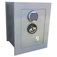 Встраиваемый в стену сейф 24 Серый электронный кодовый замок