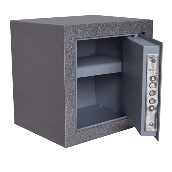Сейф мебельный Хлоя 12 Серый ключевой замок -
                                                        Фото 2