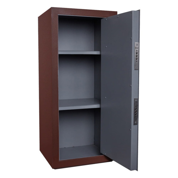 Офисный сейф Клерк 157 Коричневый ключевой замок -
                                                        Фото 2