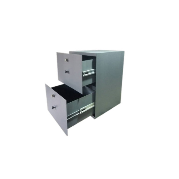 Офисный сейф Клерк 75 Серый ключевой замок -
                                                        Фото 2