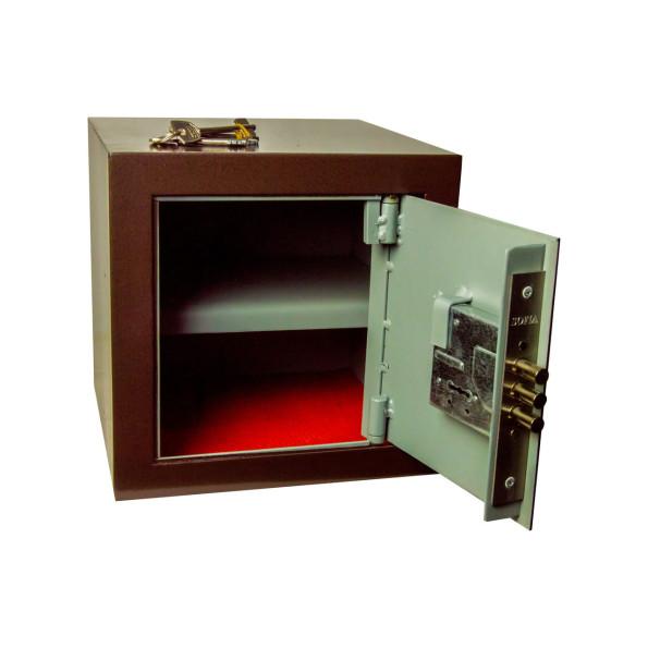 Сейф мебельный Хлоя 15 Коричневый ключевой замок -
                                                        Фото 3