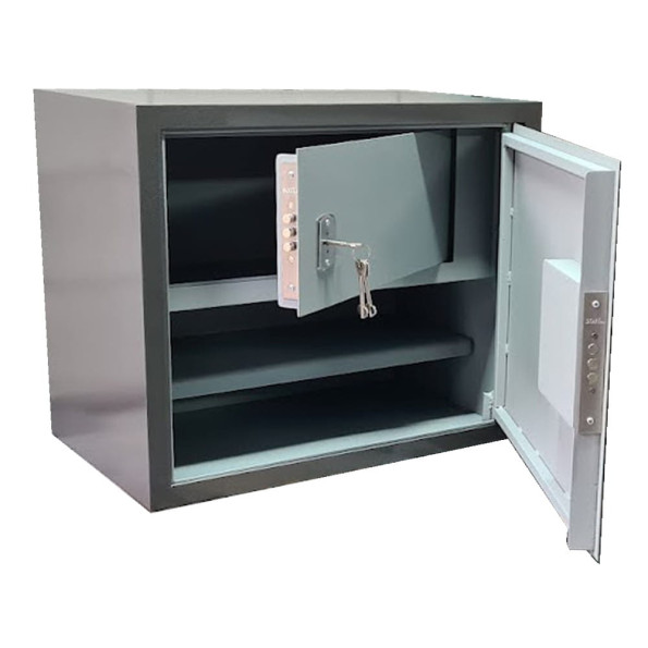 Офисный сейф Клерк 90 Черный -
                                                        Фото 3