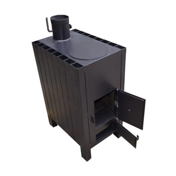 Піч буржуйка з радіатором та варильною поверхнею Н: 80.3 -
                                                        Фото 2