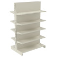 Стеллаж двухсторонний металлический 1625х1000х600 мм на 10 полок Кремовый