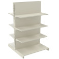Стеллаж двухсторонний металлический 1625х1000х1000 мм на 8 полок Кремовый